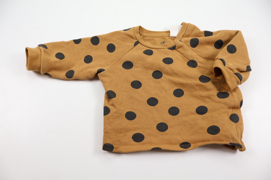 Polka dot sweater from H&amp;M - Size 62 - Brown