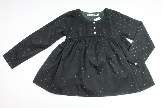 Polka dot tunic from Lager 157 - Size 120 - Black