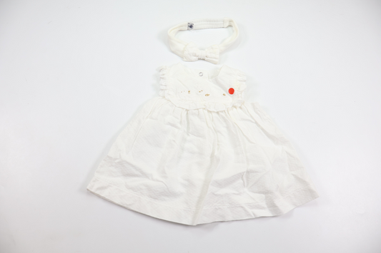 Dress from Petit Bateau - Size 60 - White