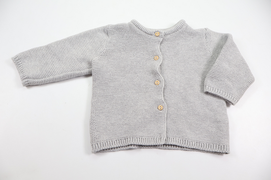 Knitted cardigan from H&amp;M - Size 62 - Grey
