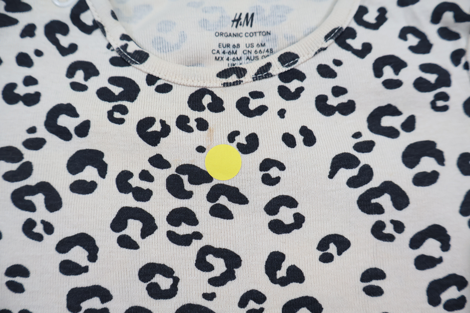 Leopard print bodysuit from H&amp;M - Size 68 - Beige