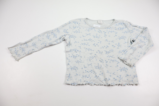 Floral sweater from Lindex - Size 116 - Blue