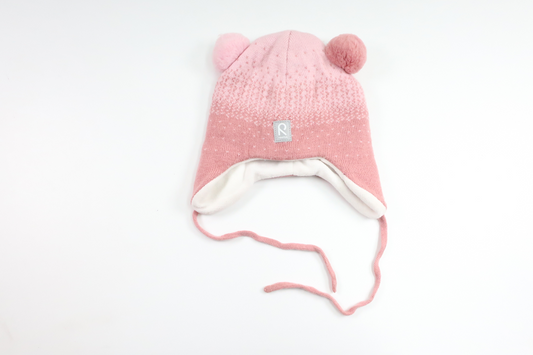 Knitted hat in wool and fleece from Reima - Size 52 - Pink
