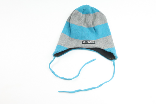 Striped hat from Villervalla - Size 48/50 - Grey