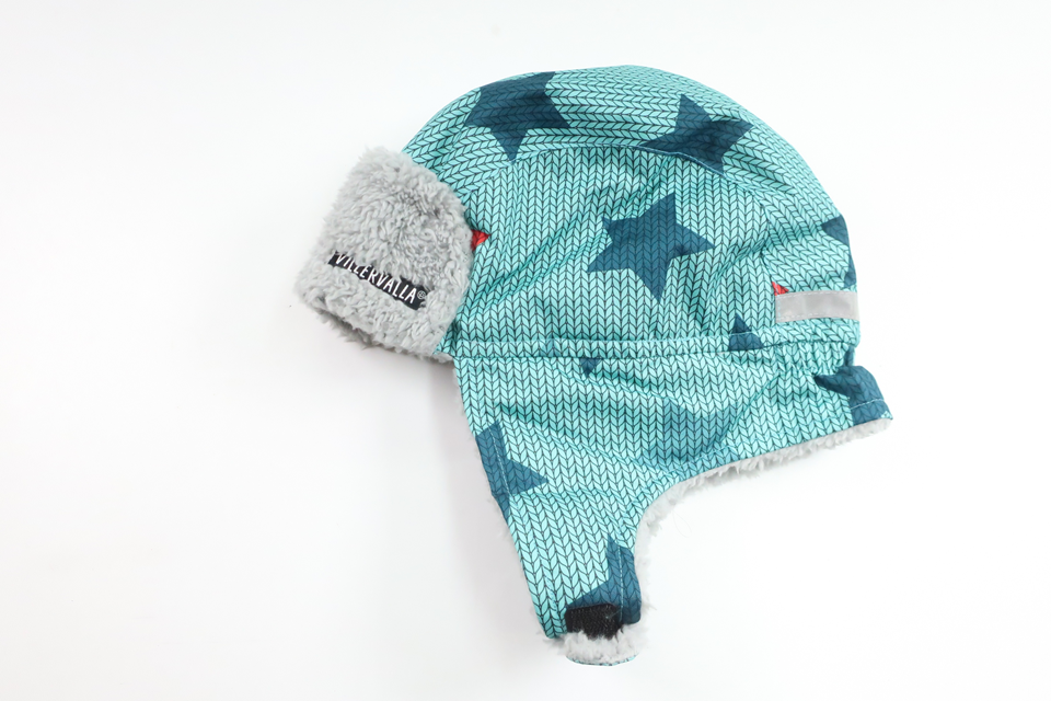 Wintermütze/Gefütterte Helmmütze von Villervalla – Größe 52/54 – Blau