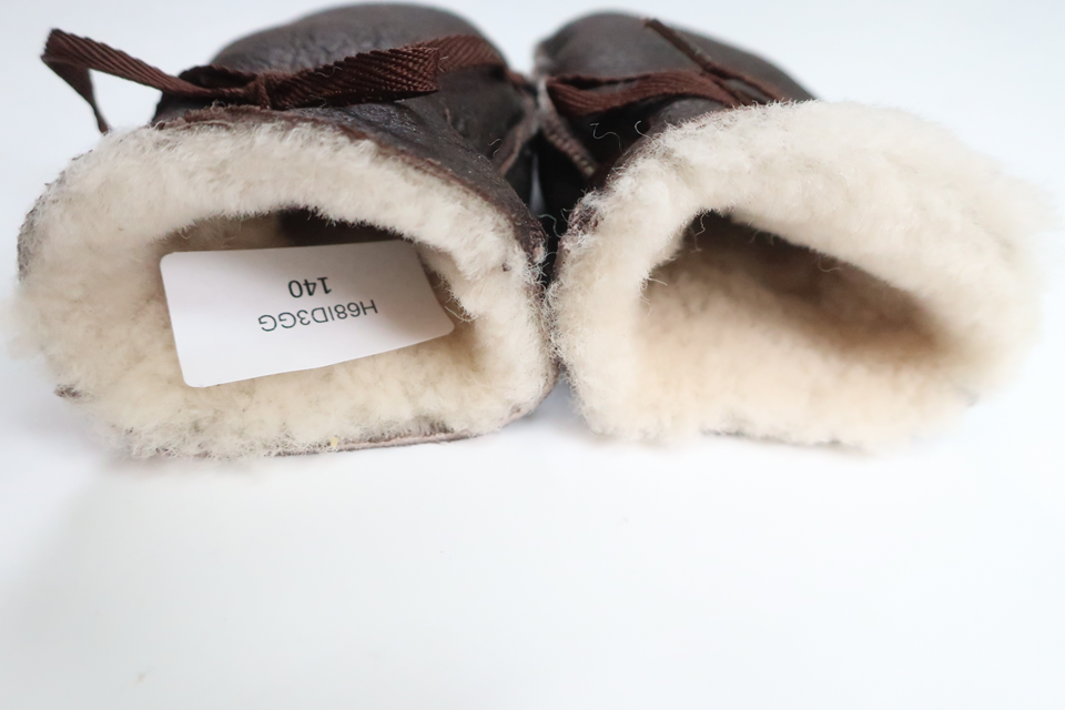 Gefütterte Fäustlinge (Hersteller unbekannt) – Größe 86/92 – Braun