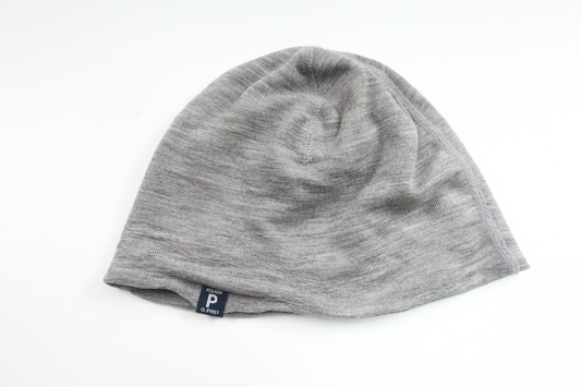 Mütze aus 100 % Wolle von Polarn o. Pyret – Größe 52/54 – Grau