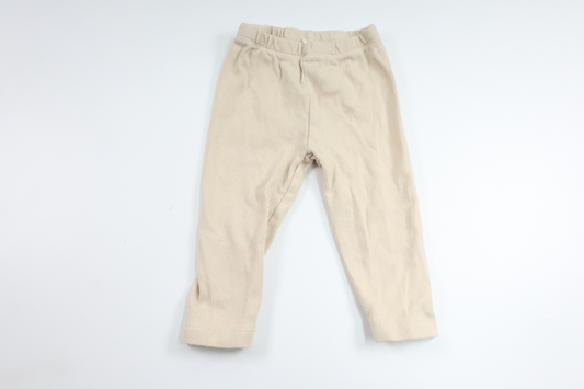 Ribbed trousers from ICA I Love Eco - Size 74 - Beige