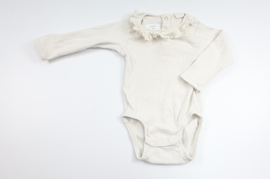 Ribbed bodysuit from H&M - Size 74 - Off-white