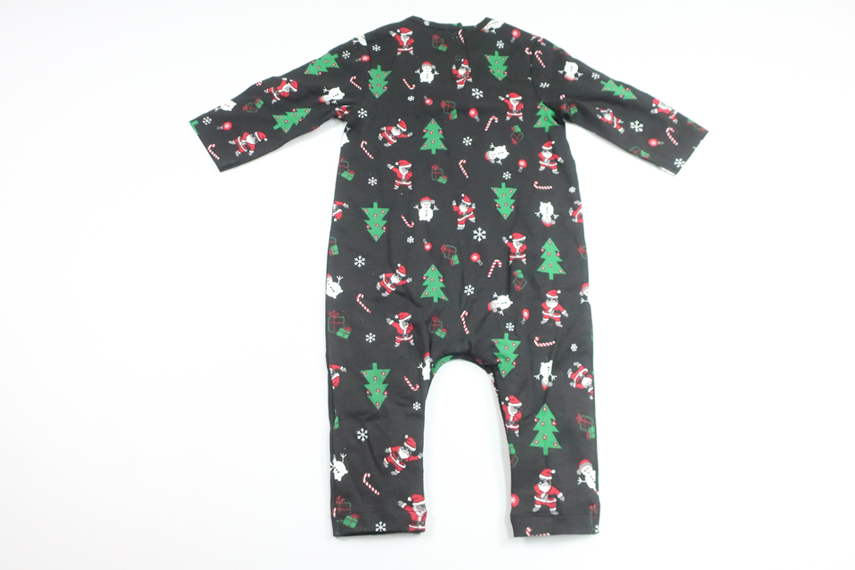 Weihnachtspyjama von My Wear Baby – Größe 74 – Schwarz
