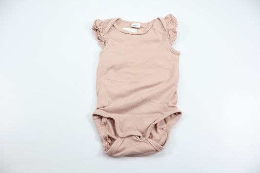 Linen bodysuit from H&M - Size 74 - Pink