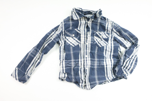 Kariertes Hemd von Lindex – Größe 98 – Blau