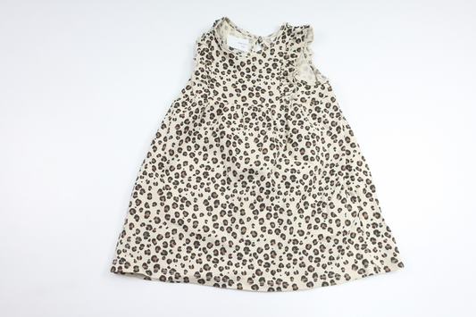 Leopard print dress from H&M - Size 74 - Beige
