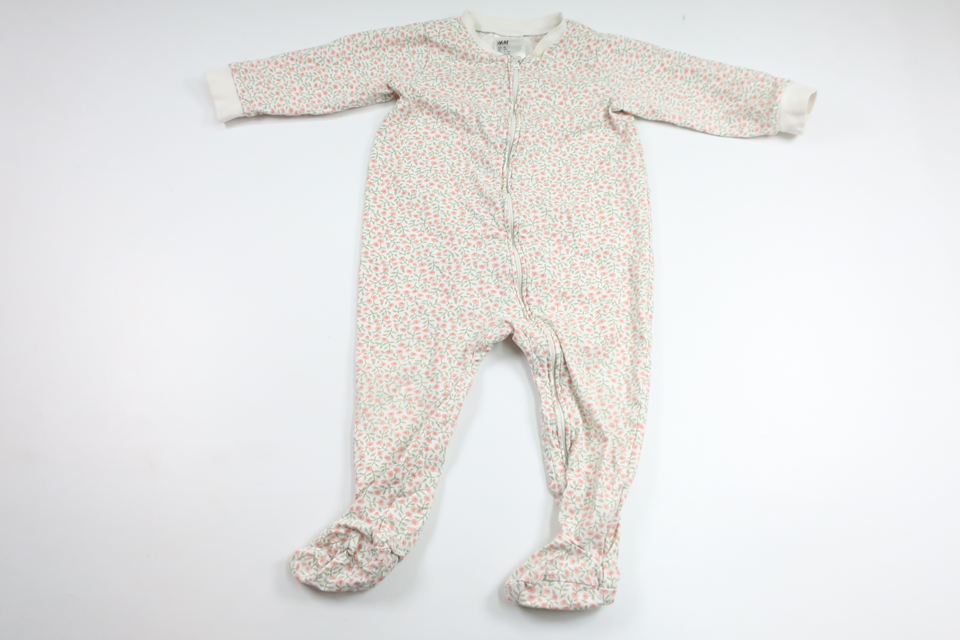 Geblümter Pyjama von H&MM - Größe 86 - Beige