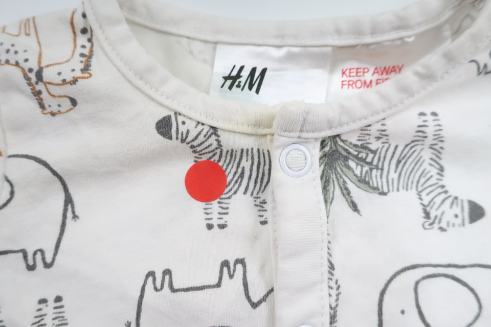 Tierpyjamas von H&MM - Größe 50 - Weiß