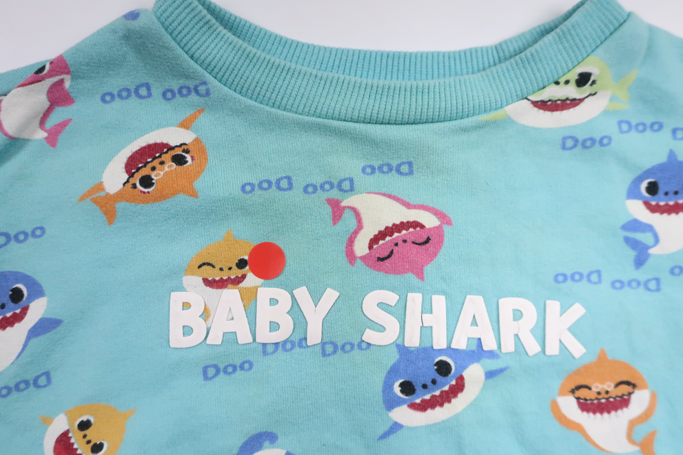Sweatshirt with Baby Shark from Cubus - Size 62 - Blue