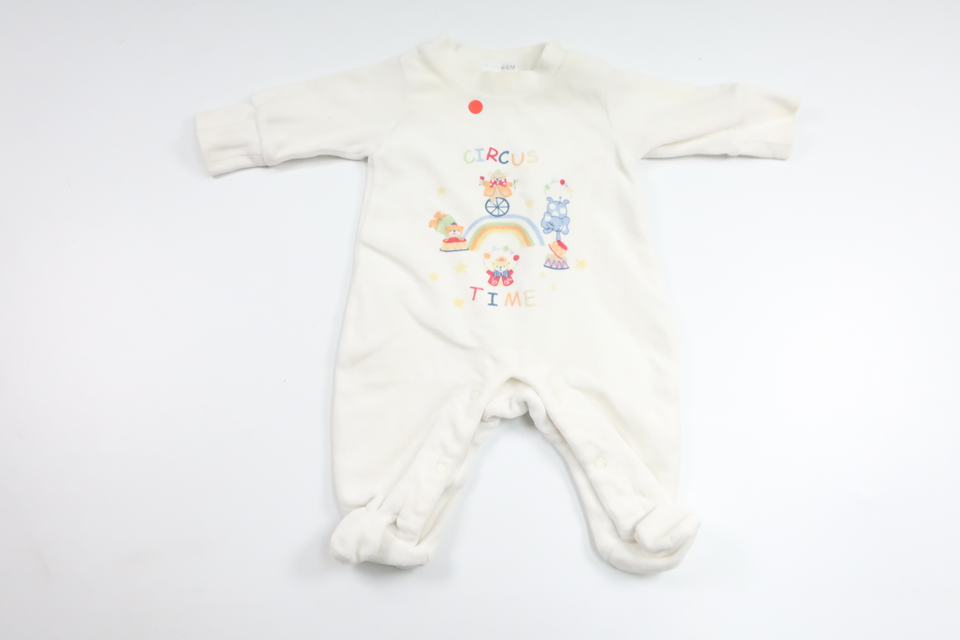 Fleece-Pyjamas von H&MM - Größe 50/56 - Weiß