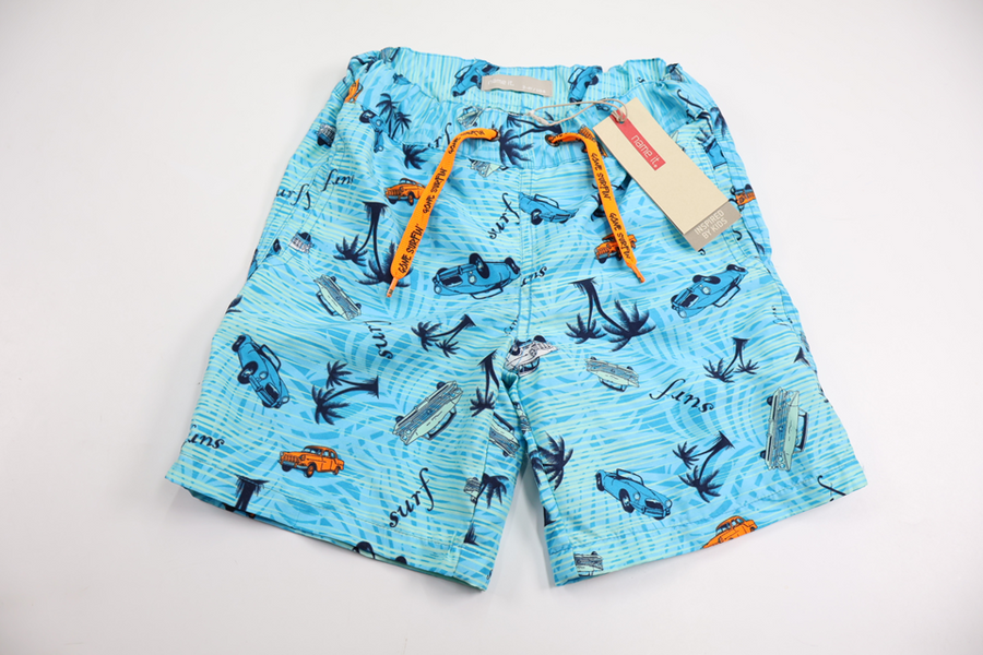 Badshorts från Name It - Storlek 104 - Blå