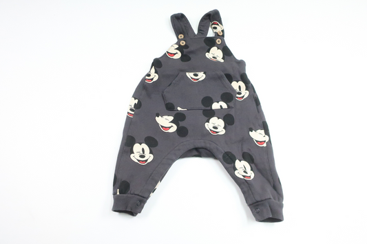 Overalls with Mickey Mouse from H&M - Size 68 - Grey