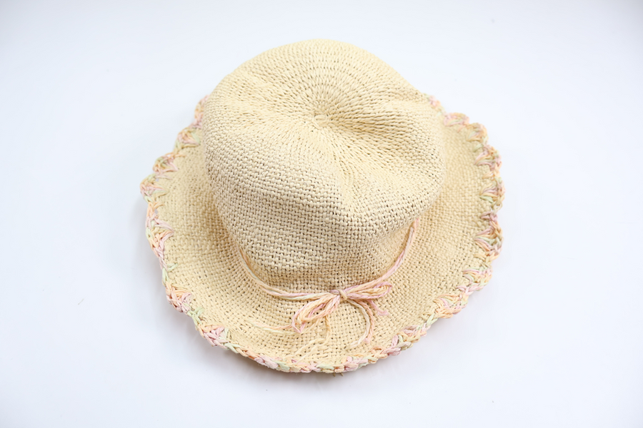 Straw hat from Lindex - Size 128/146 - Beige