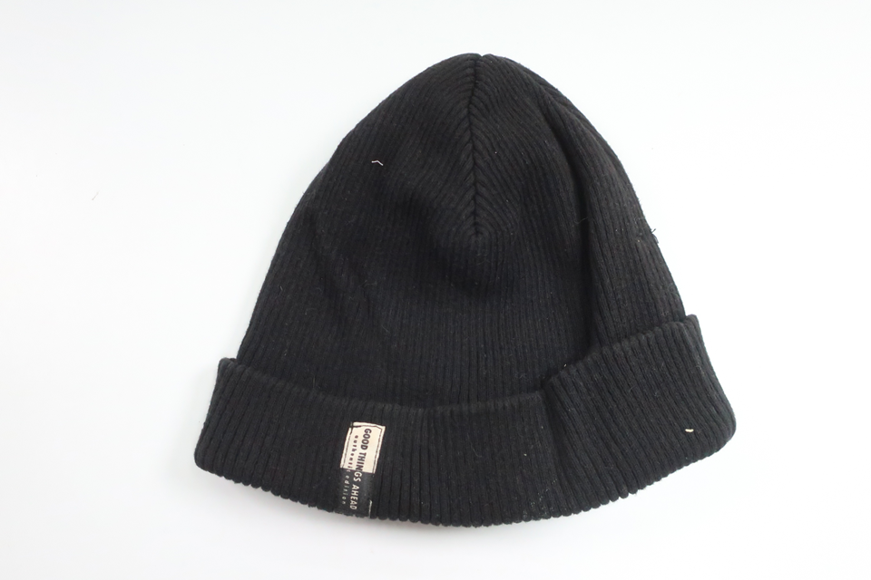 Gerippte Strickmütze von Zara – Größe 68/74 – Schwarz