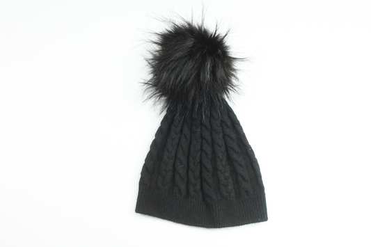 Mütze mit Quaste von Honey & Lemon – Größe 62/68 – Schwarz