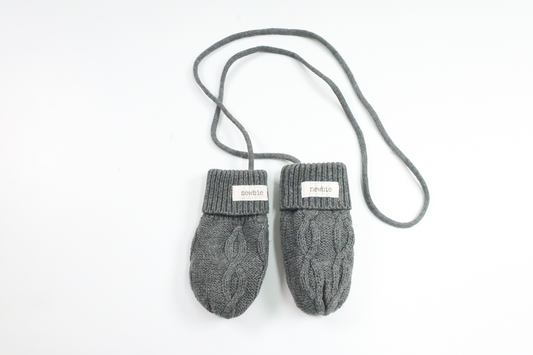Fleecegefütterte Fäustlinge von Newbie – Einheitsgröße – Grau