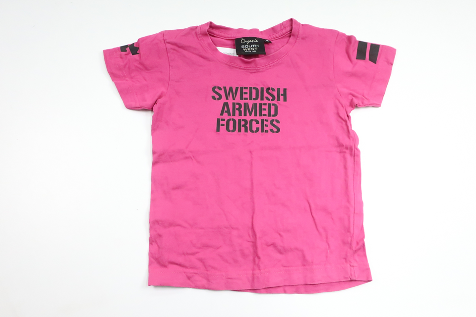T-Shirt der schwedischen Streitkräfte aus Südwest – Größe 80 – Rosa