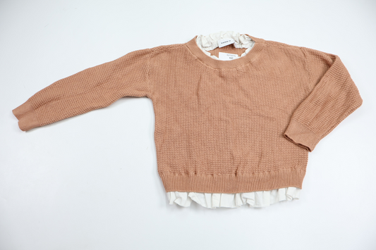 Knitted sweater with collar from Name It - Size 92 - Beige