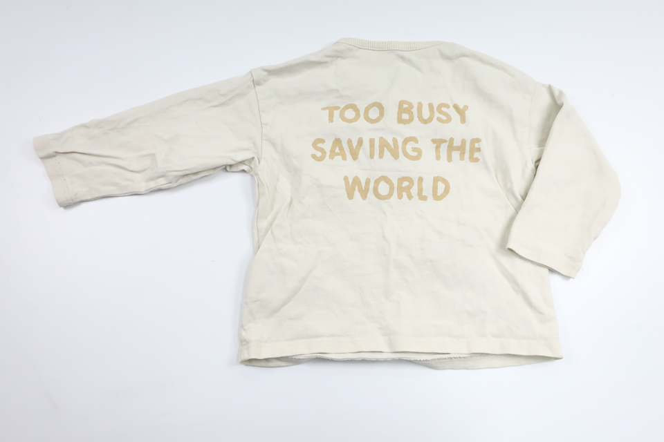 Spiderman-Pullover von H&MM - Größe 92 - Cremeweiß