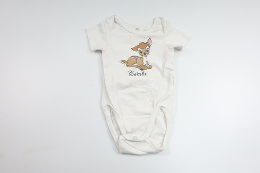 Bodysuit with Bambi from H&amp;M - Size 68 - White