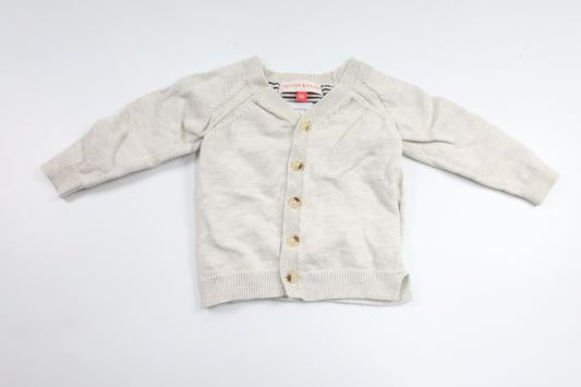 Strickjacke von Petter & Kajsa – Größe 68 – Grau