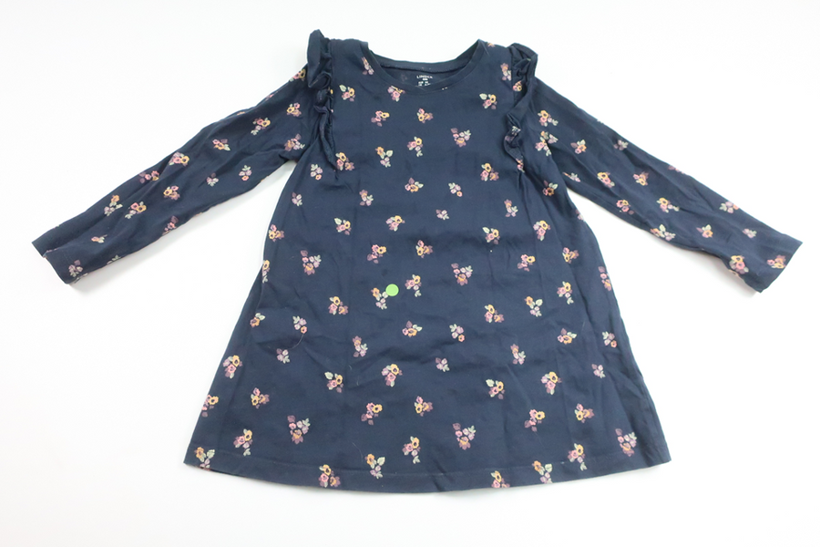 Floral dress from Lindex - Size 110 - Navy blue