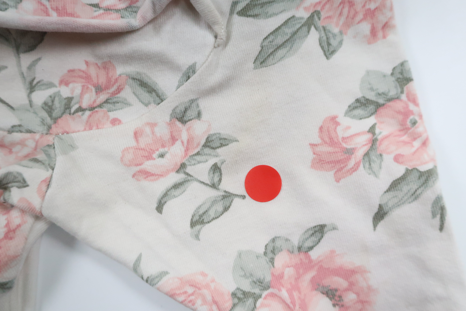 Geblümte Hose mit Rüschen von Newbie – Größe 62 – Weiß