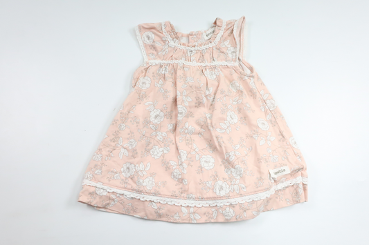 Geblümtes Kleid von Newbie – Größe 62 – Rosa