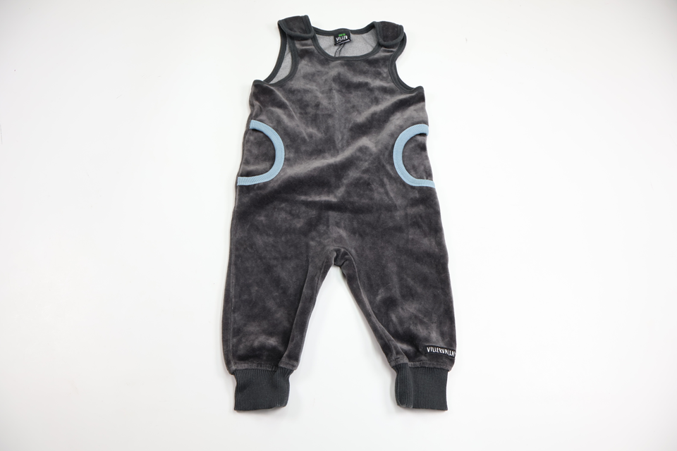 Velour jumpsuit from Villervalla - Size 74 - Grey