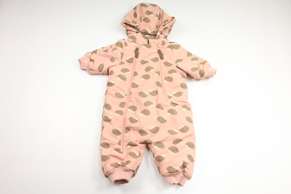 Jumpsuit with hedgehogs from Little - Size 68 - Pink