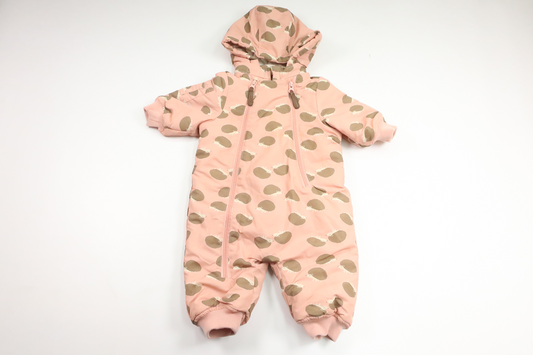 Jumpsuit with hedgehogs from Little - Size 68 - Pink