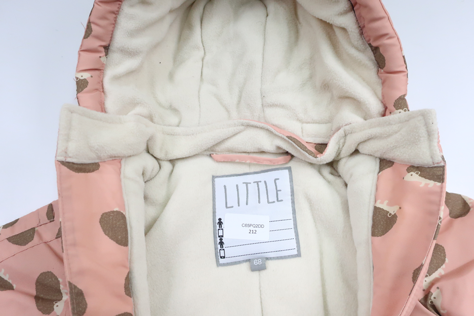 Jumpsuit with hedgehogs from Little - Size 68 - Pink