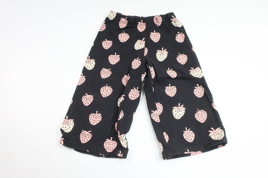 Hose mit Erdbeermuster von Lindex – Größe 98 – Schwarz