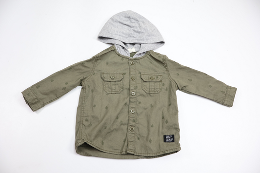 Hooded shirt from Kappahl - Size 68 - Green