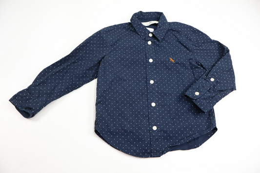 Polka dot shirt from H&M - Size 98 - Navy blue