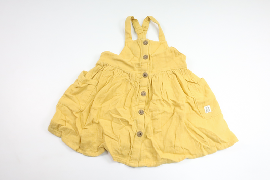 Trägerkleid von Lindex – Größe 80 – Gelb