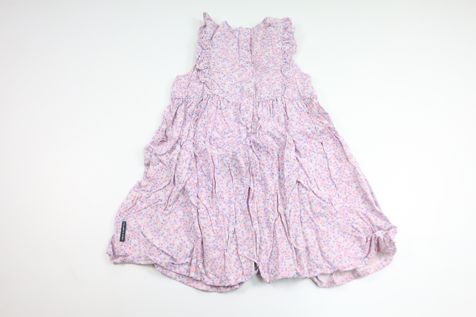 Floral dress from Polarn o. Pyret - Size 98 - Purple