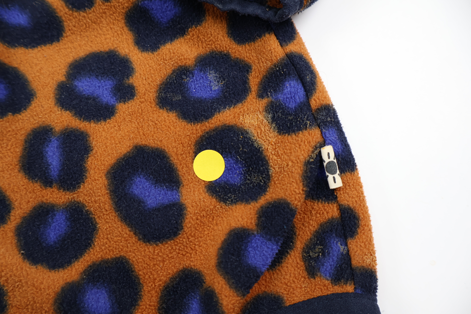 Leopard print fleece jacket from Lindex - Size 74 - Brown