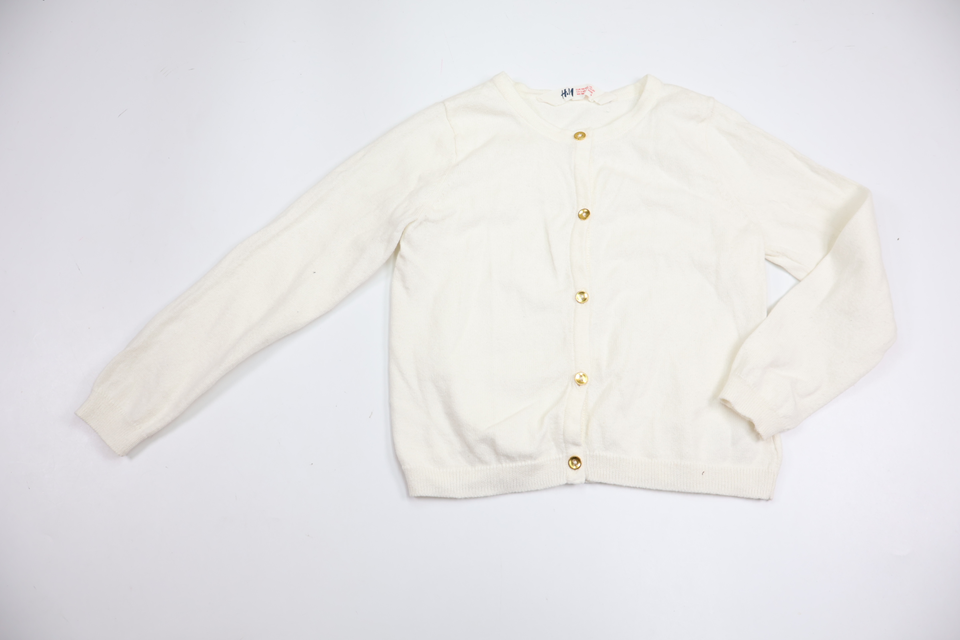 Knitted cardigan from H&M - Size 98/104 - White