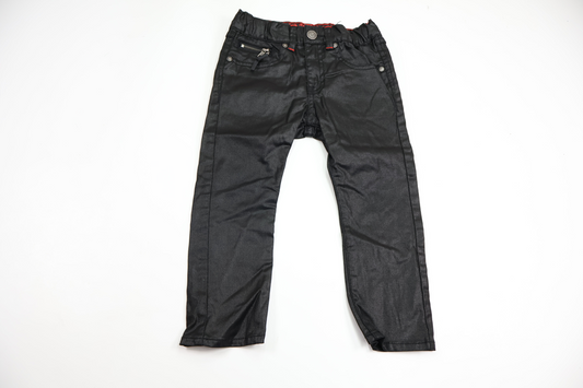 Faux leather trousers from H&M - Size 98 - Black