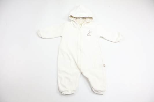 Fleece overalls from Basic U - Size 62 - White