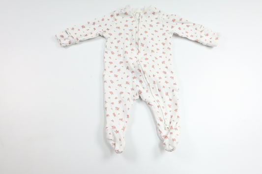 Geblümter Pyjama von Newbie – Größe 50 – Weiß