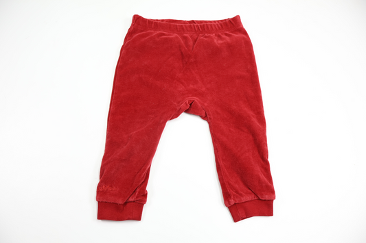 Byxor i fleece från Ebbe - Storlek 74 - Vinröd